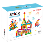 Set de constructie magnetic - STICK (103 piese)
