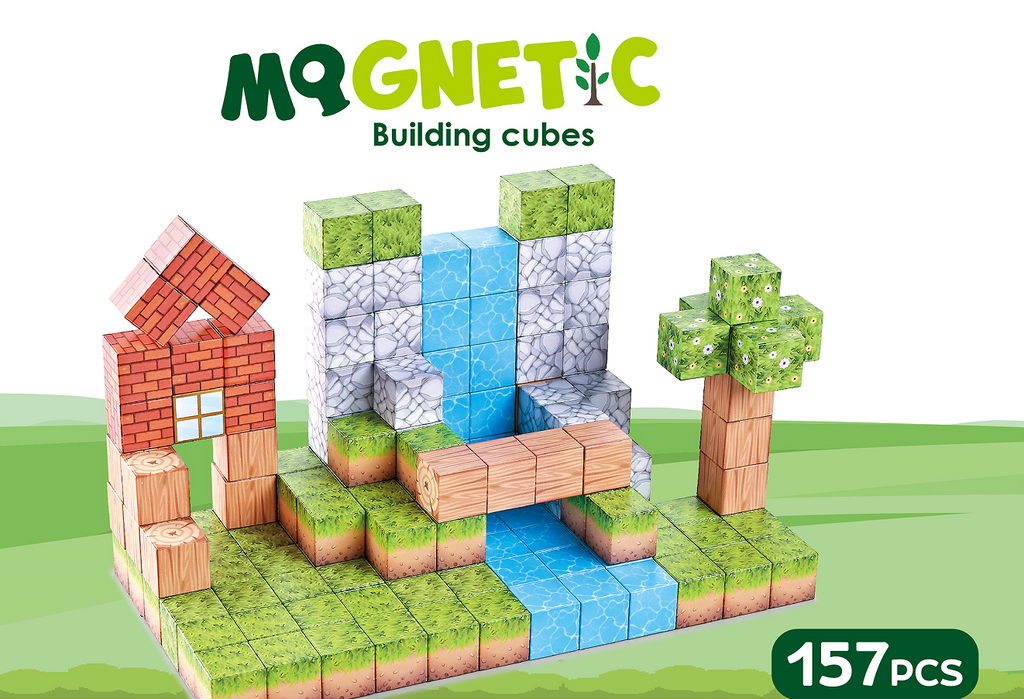 Cuburi magnetice - In natura 157 piese (2.5 cm)