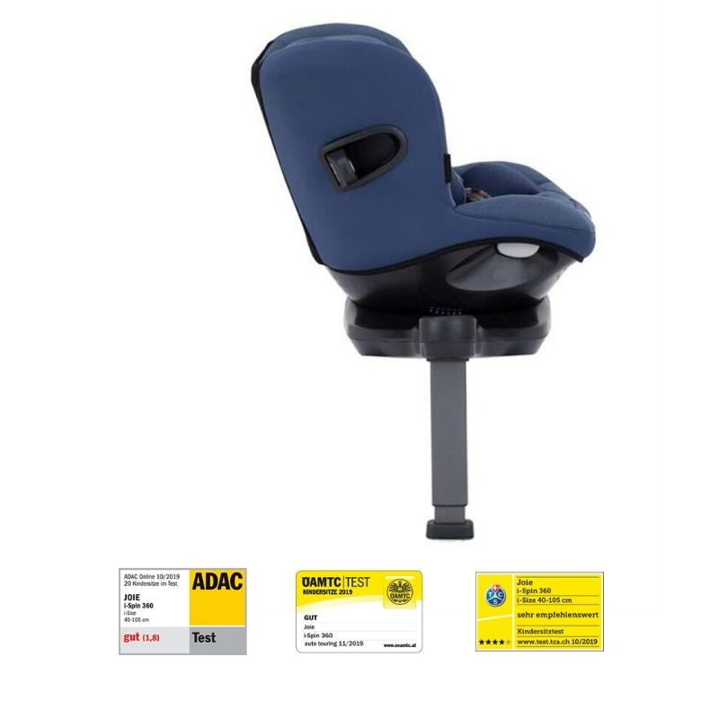 Joie - Scaun auto i-Spin 360° Deep Sea, 40-105 cm, testat ADAC si certificat R129