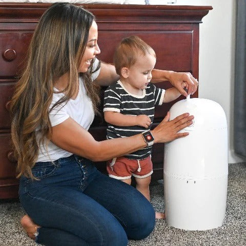 Prince Lionheart Nappy Twist'R White Airtight Bin for Dirty Nappies