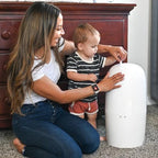 Prince Lionheart Nappy Twist'R White Airtight Bin for Dirty Nappies