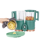 Babymoov - Robot multifunctional Nutribaby Glass 4 in 1 din sticla si otel inoxidabil