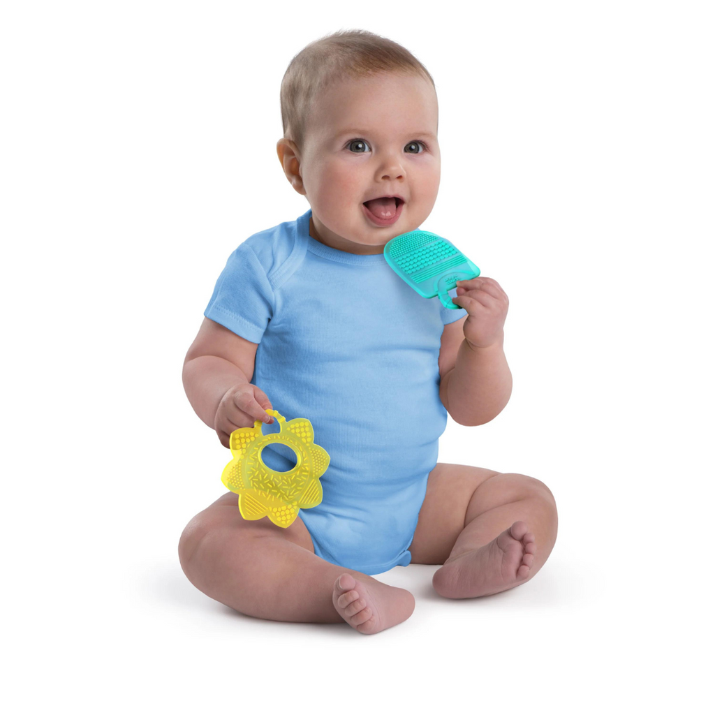 Bright Starts - Set cadou 8 buc dintitori usor de prins “Teeth Relief”