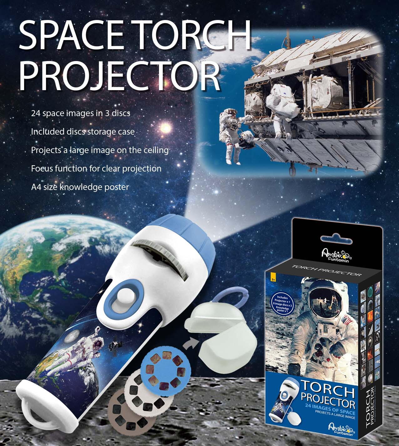 Proiector tip lanterna - Calatorie prin spatiul cosmic