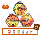 Joc magnetic - Parcarea masinutelor 66 piese (7.5 cm)