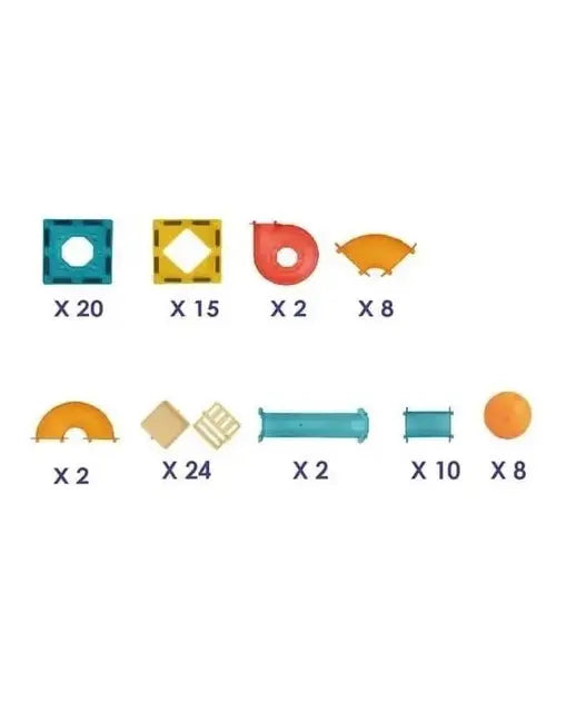 Labirintul meu magnetic - 91 piese (5.5 cm)
