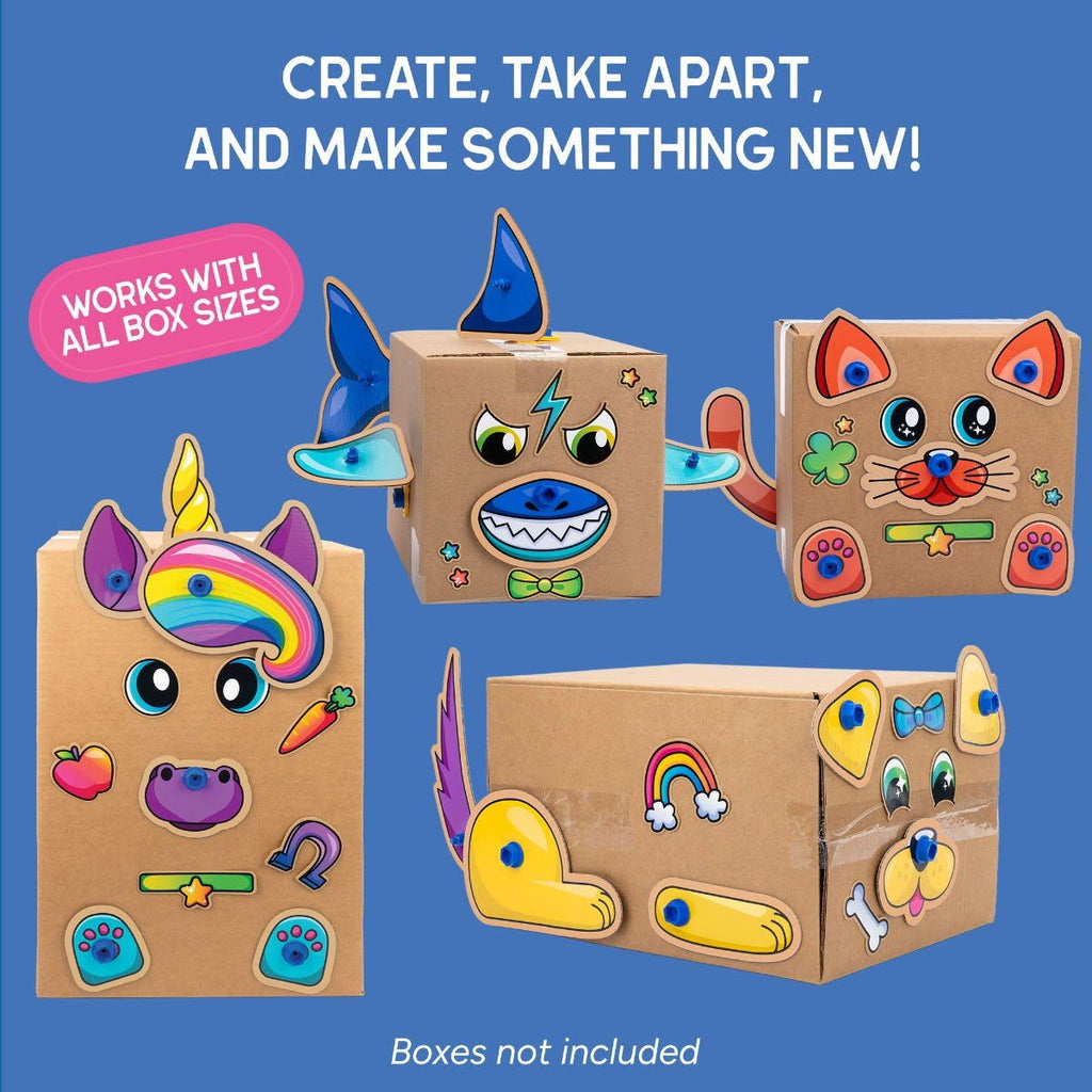 Set de creatie Boxineers™ - Animalute din carton