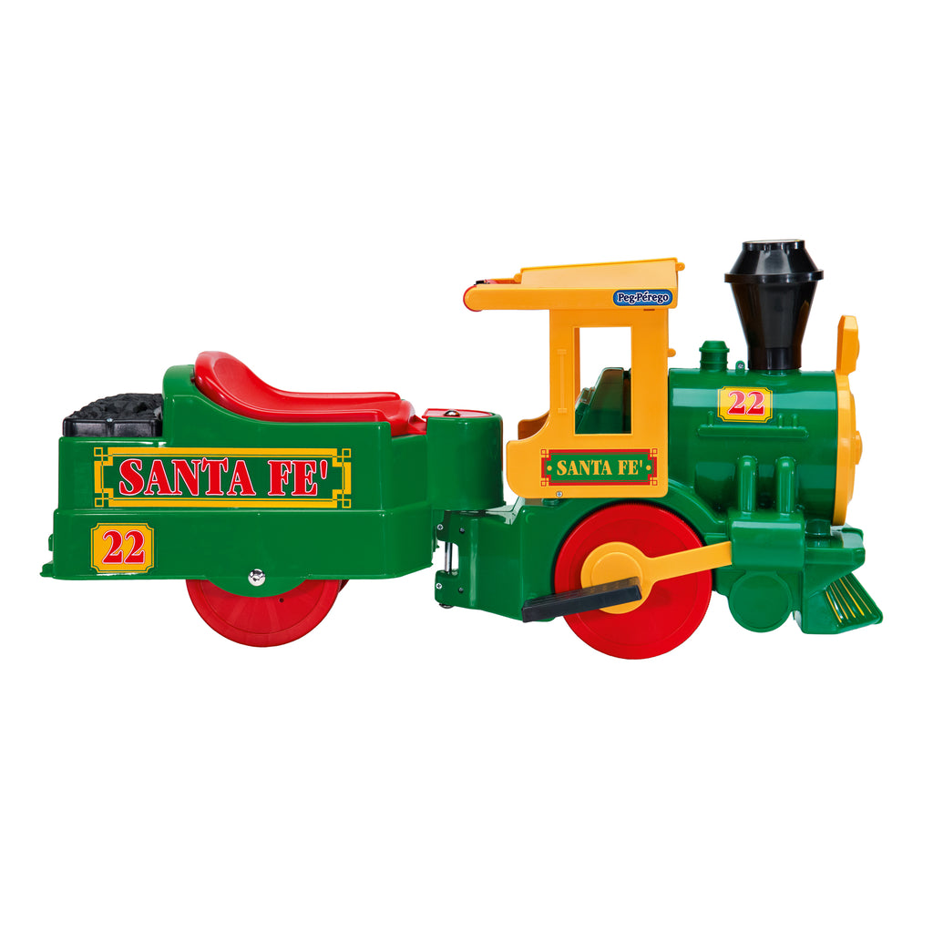 Trenulet electric Peg Perego Santa Fe, 6V, 2 ani +,Verde