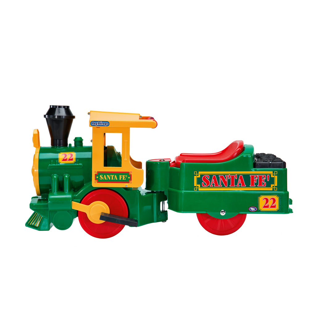Trenulet electric Peg Perego Santa Fe, 6V, 2 ani +,Verde