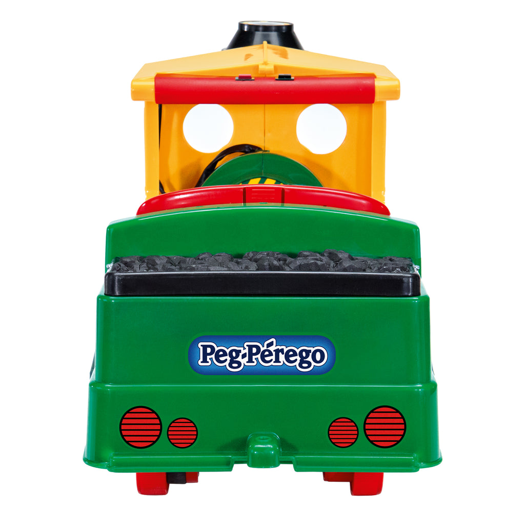 Trenulet electric Peg Perego Santa Fe, 6V, 2 ani +,Verde
