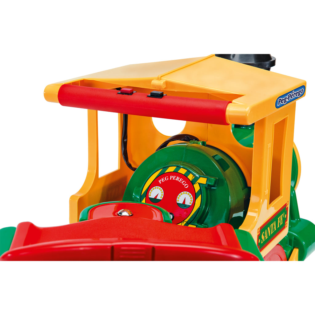Trenulet electric Peg Perego Santa Fe, 6V, 2 ani +,Verde