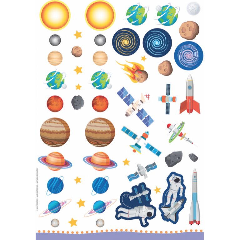 Primul set de arta & lucru manual - Spatiu cosmic