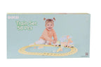 Set de constructii cu trenulet - 58 piese (pastel)