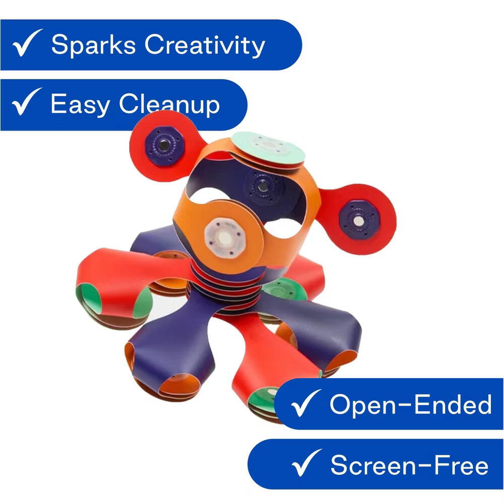 Clixo® joc magnetic de construit - Tiny & Mighty - Spatiul cosmic (9 piese)