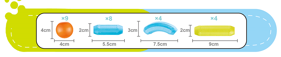 Set de constructie magnetic - Forme 3D (25 piese)
