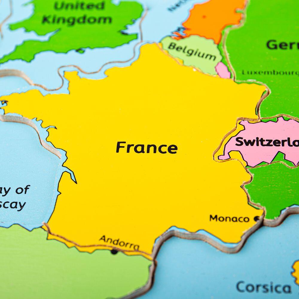 Puzzle incastru harta Europei