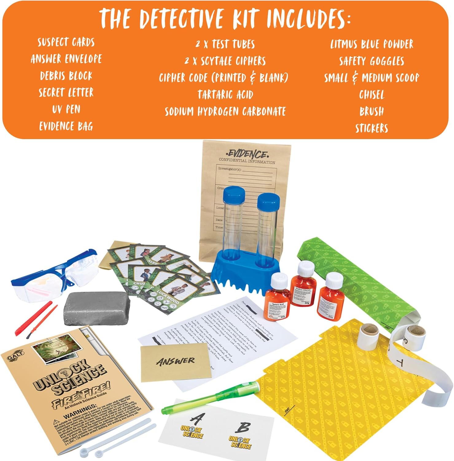 Set experimente Unlock Science: Incendiul din jungla