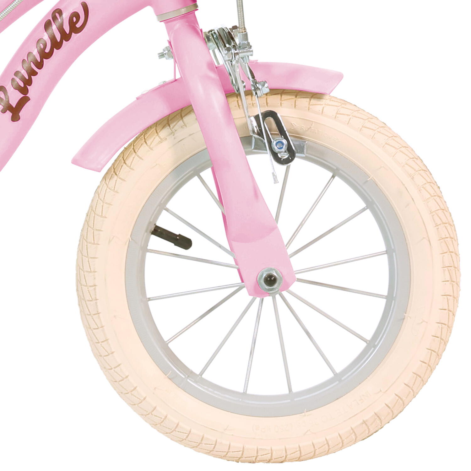 Bicicleta copii 12" - Retro (roz)