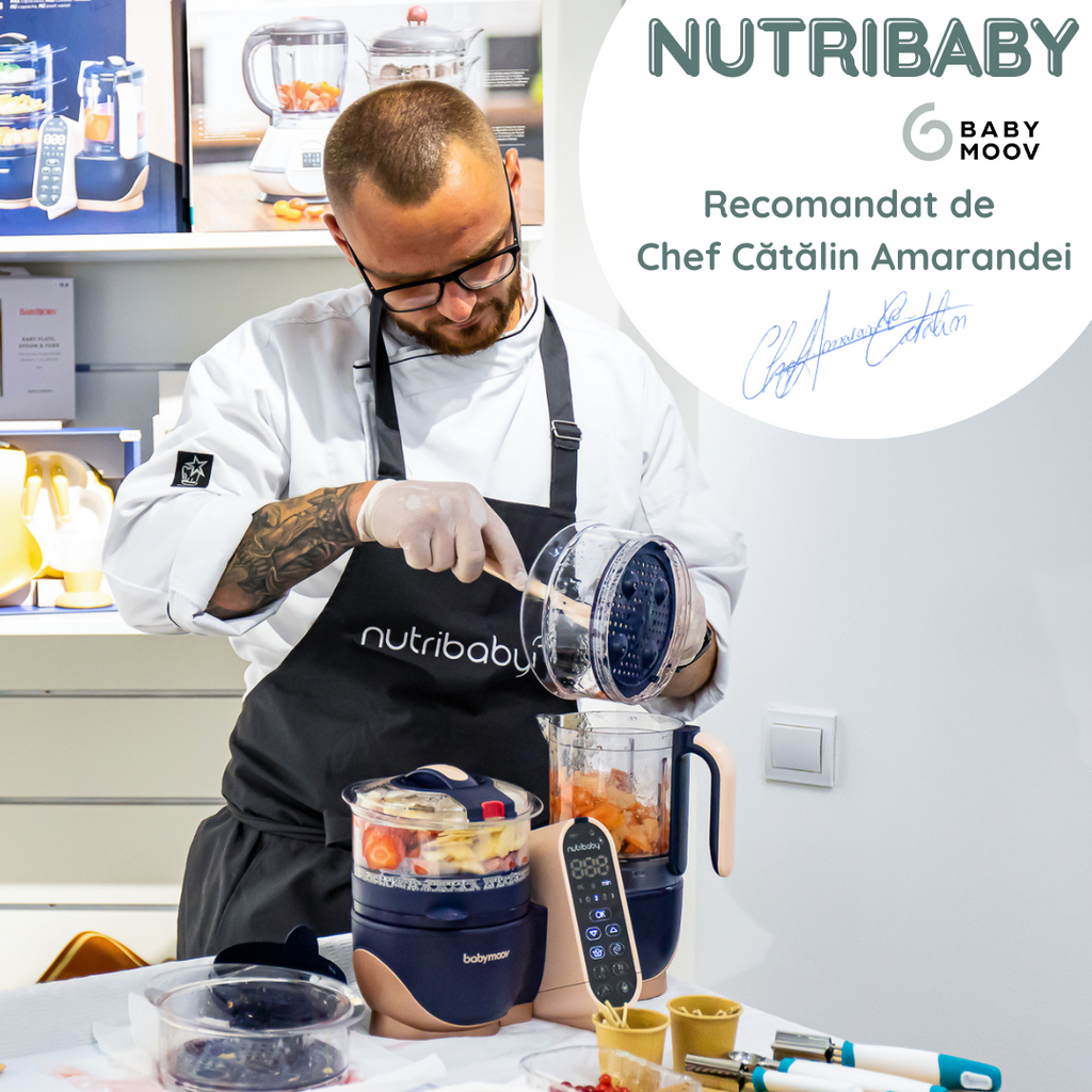 Babymoov - Robot multifunctional 5 in 1 Nutribaby (+) Loft White
