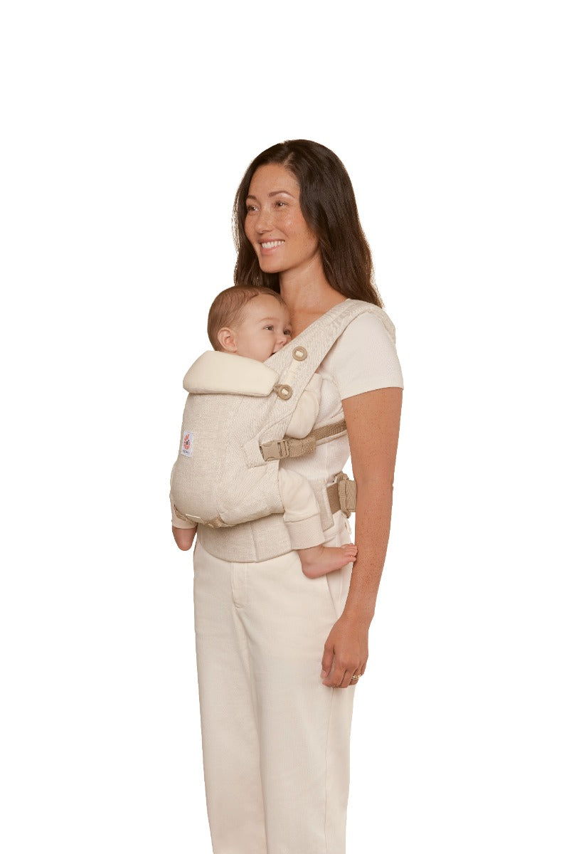 Marsupiu Ergobaby Adapt , Natural Linen, 0 - 48 luni , 3,2 - 20,4 kg