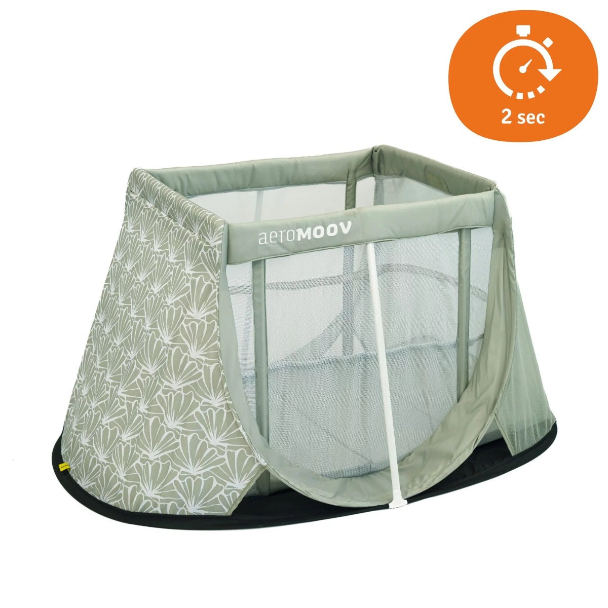 Aeromoov Pop Up Travel Cot, Seashell Olive