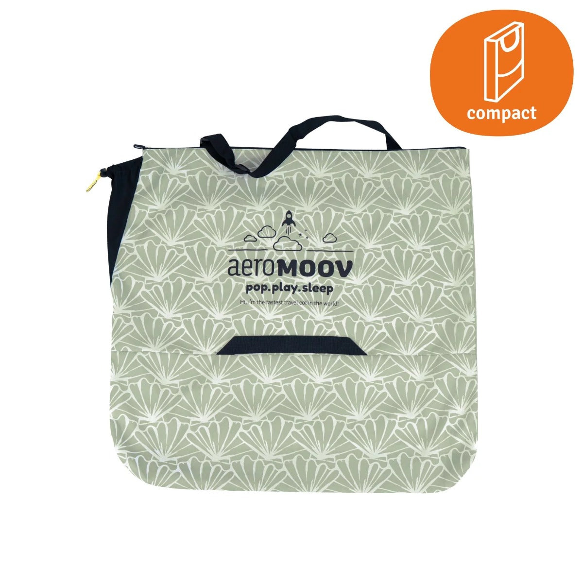 Aeromoov Pop Up Travel Cot, Seashell Olive