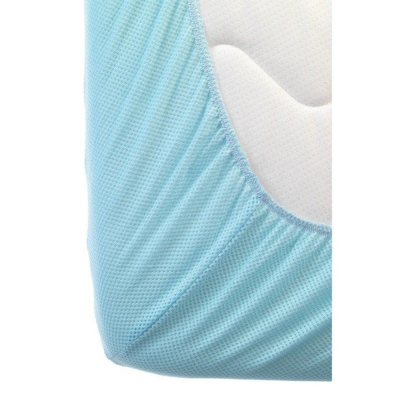 Aerosleep Fitted Sheet Aqua Blue 70 x 140