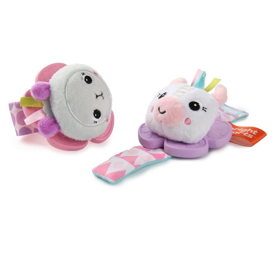 Bright Starts - Jucarie de dentitie Lama vesela si Unicornul fericit