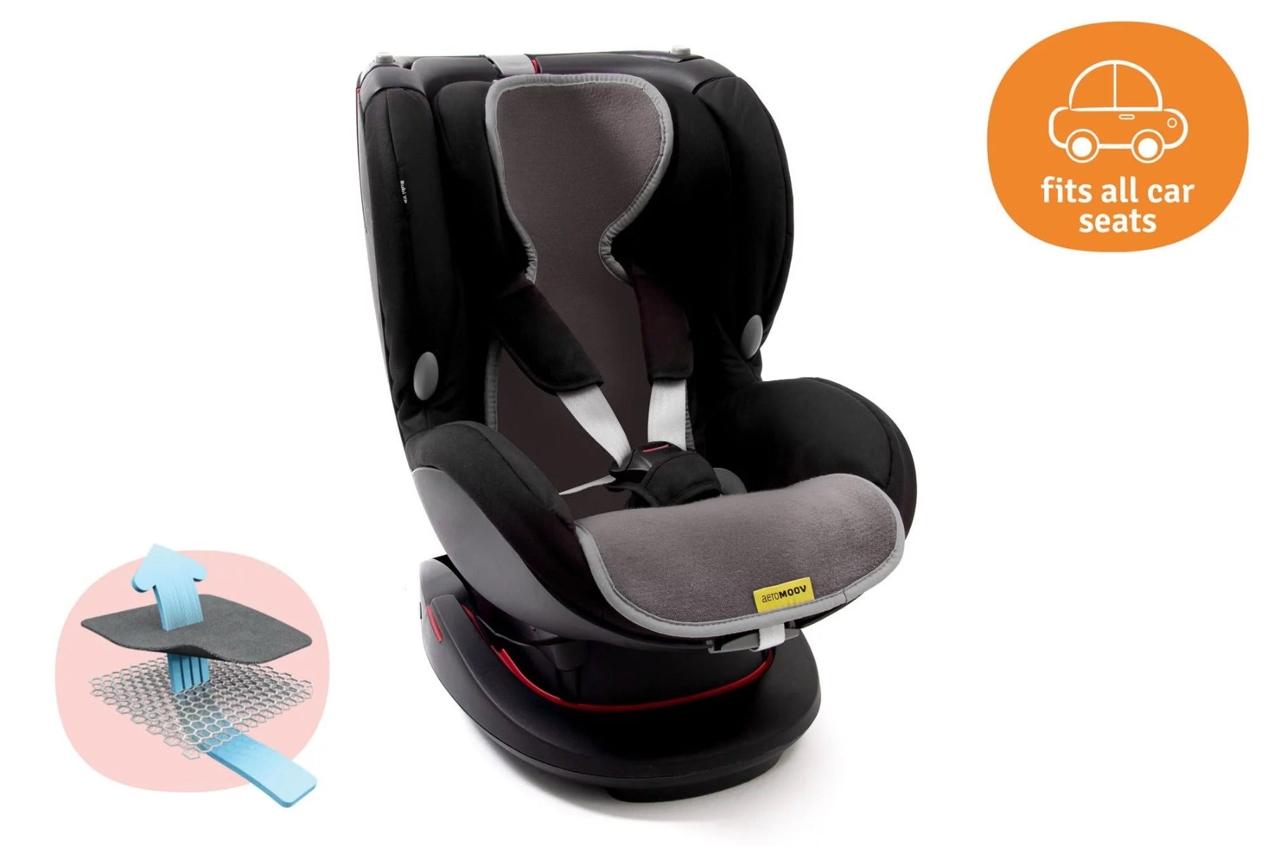 Anti-Perspirant Car Seat Protector GR 1 BBC Organic Anthracite
