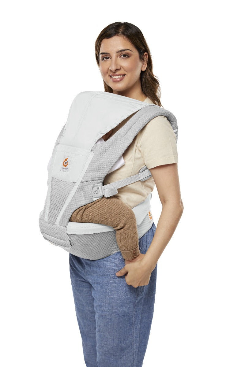 Marsupiu Alta Hip Ergobaby, 4 luni - 4 ani , 5.5-20.4 kg, Pearl Grey