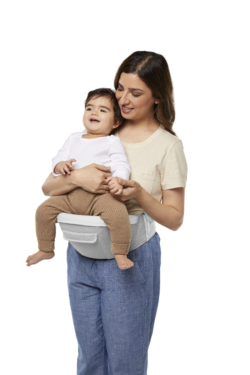 Marsupiu Alta Hip Ergobaby, 4 luni - 4 ani , 5.5-20.4 kg, Pearl Grey