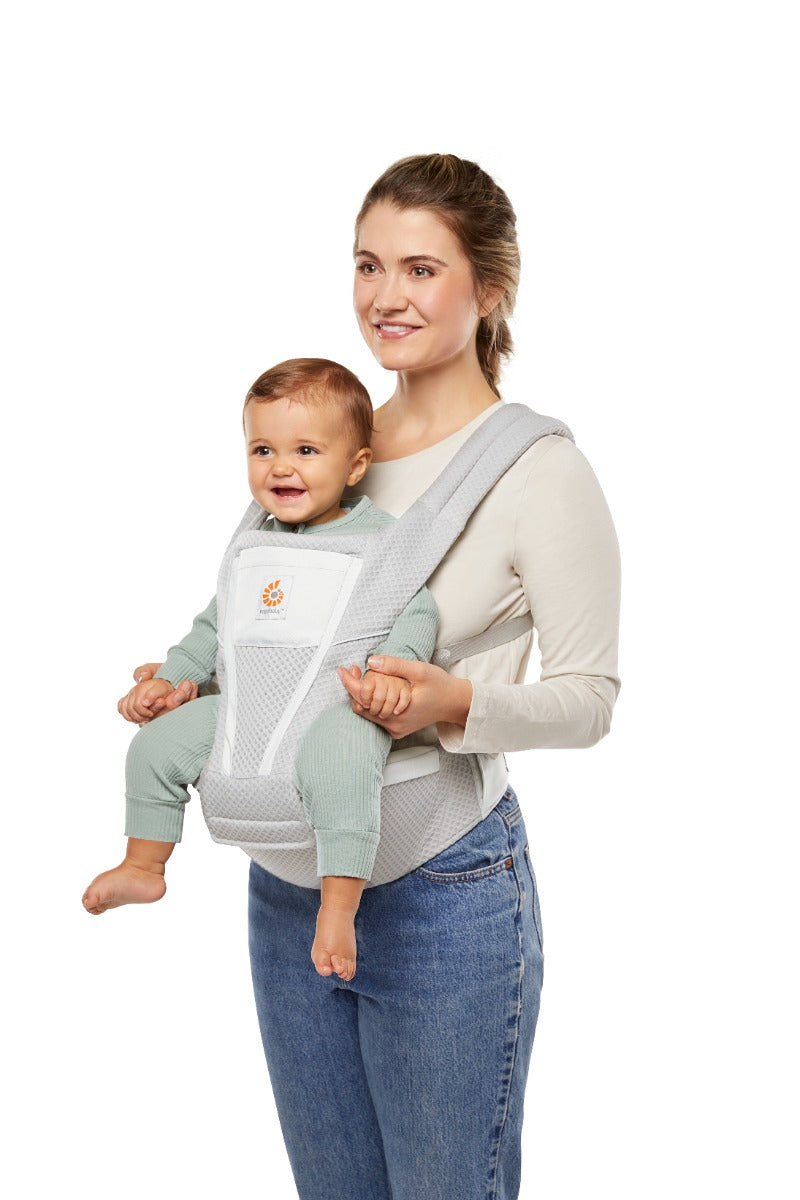 Marsupiu Alta Hip Ergobaby, 4 luni - 4 ani , 5.5-20.4 kg, Pearl Grey