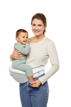 Marsupiu Alta Hip Ergobaby, 4 luni - 4 ani , 5.5-20.4 kg, Pearl Grey