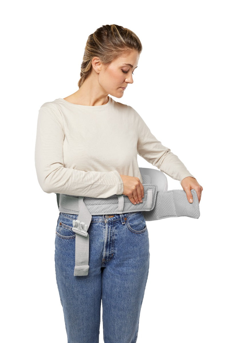 Marsupiu Alta Hip Ergobaby, 4 luni - 4 ani , 5.5-20.4 kg, Pearl Grey