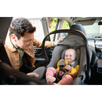 Joie - Scoica auto i-Snug 2 cu tetiera reglabila, 40-75 cm, Pebble, testata ADAC si certificata R129