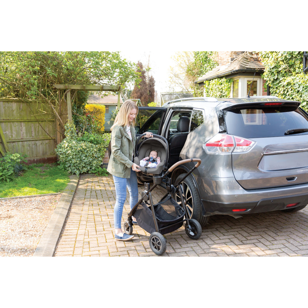 Joie - Scoica auto i-Snug 2 cu tetiera reglabila, 40-75 cm, Moonlight, testata ADAC si certificata R129