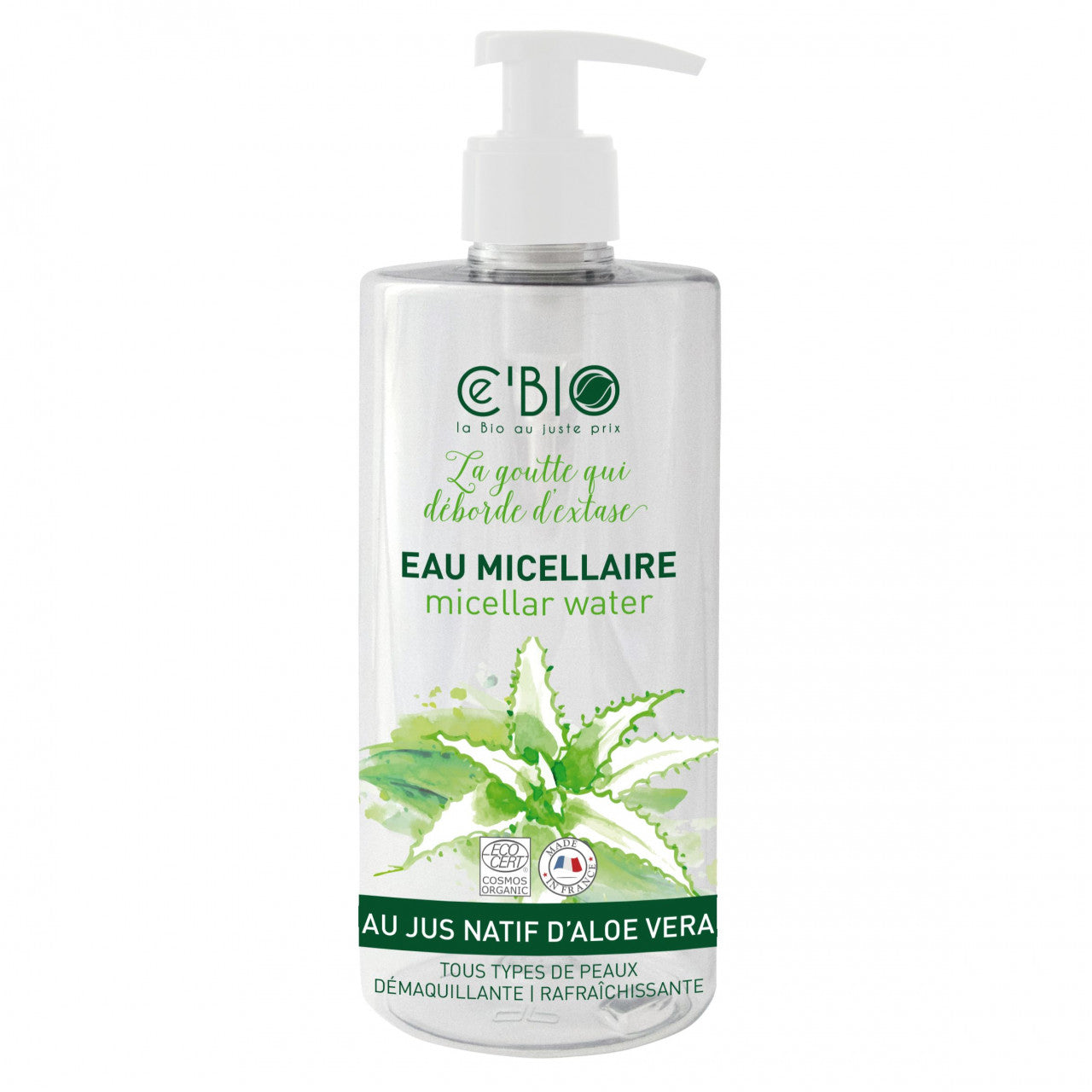 CE'BIO Organic Micellar Water with Aloe Vera 500 ml