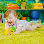 Bright Starts - Jucarie gingivala ananas Hold My Own Easy-Grasp