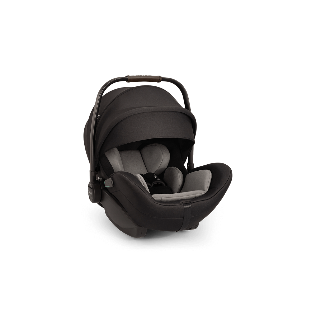 Nuna - Scoica auto cu functie de recline ARRA flex Caviar, nastere-87 cm, testata ADAC si certificata R129