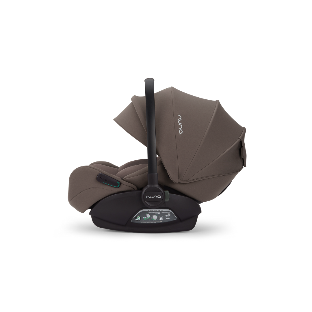 Nuna - Scoica auto cu functie de recline ARRA flex Chestnut, nastere-87 cm, testata ADAC si certificata R129