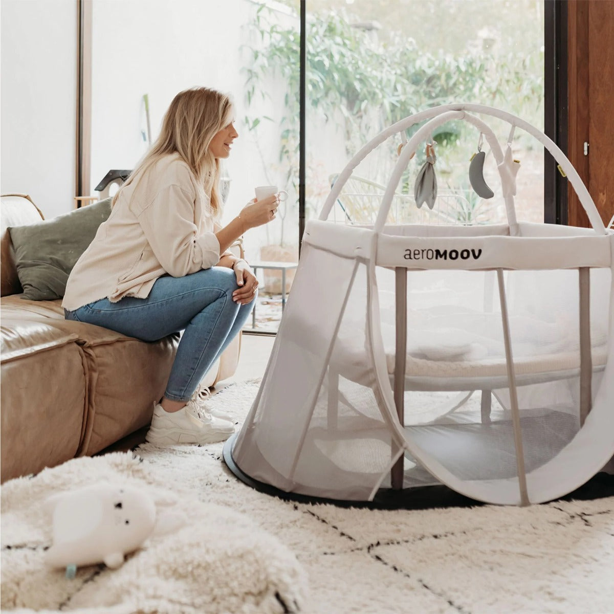 Aeromoov, Toy Arch, for Travel Cot, White Sand