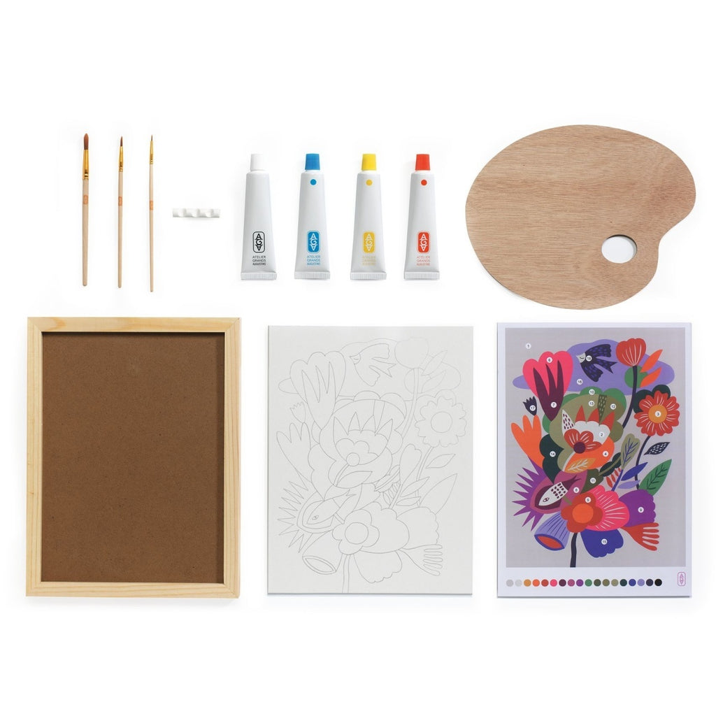 Atelier creativ 23 pentru adulti Pictura Flori, Djeco