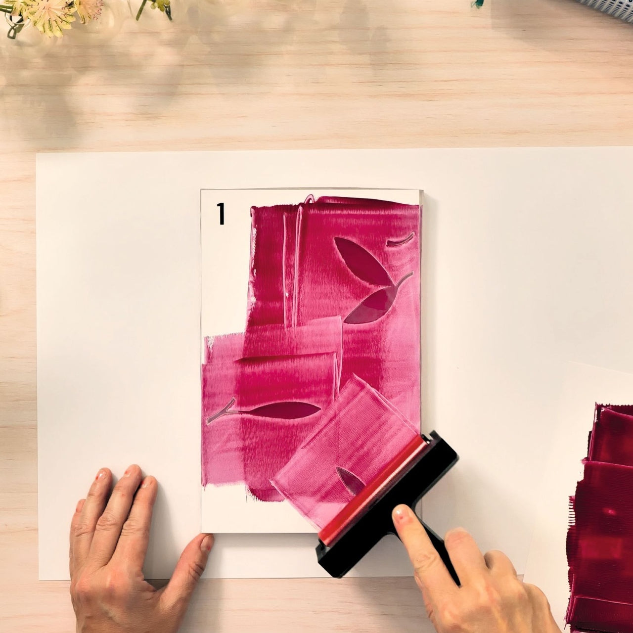 Atelier creativ 46 pentru adulti Imprimare pe gel, Djeco
