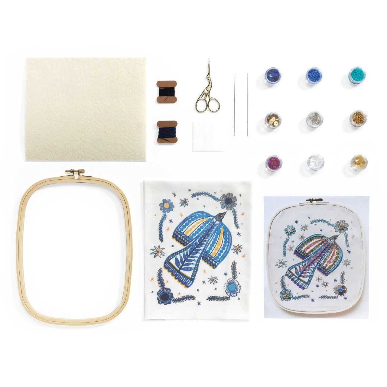 Atelier creativ 59 pentru adulti Broderie cu margele, Djeco