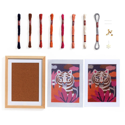 Atelier creativ 64 pentru adulti Goblen si broderie, Djeco