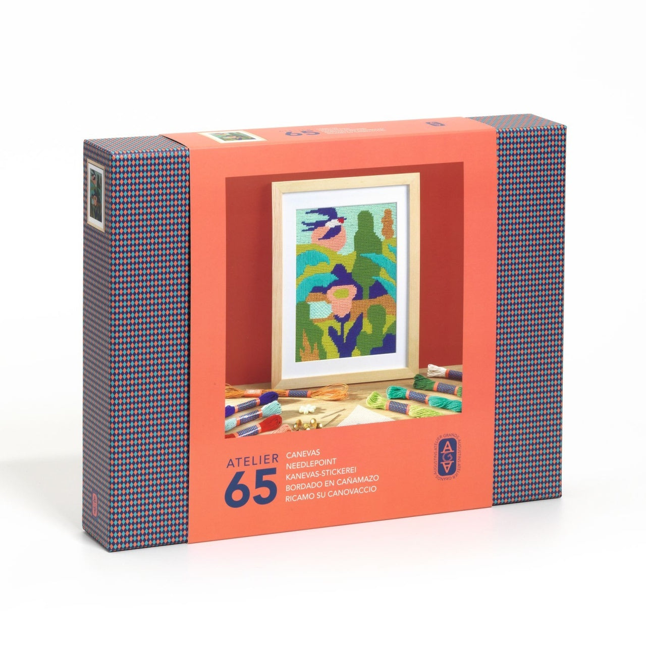 Atelier creativ 65 pentru adulti Goblen si broderie, Djeco