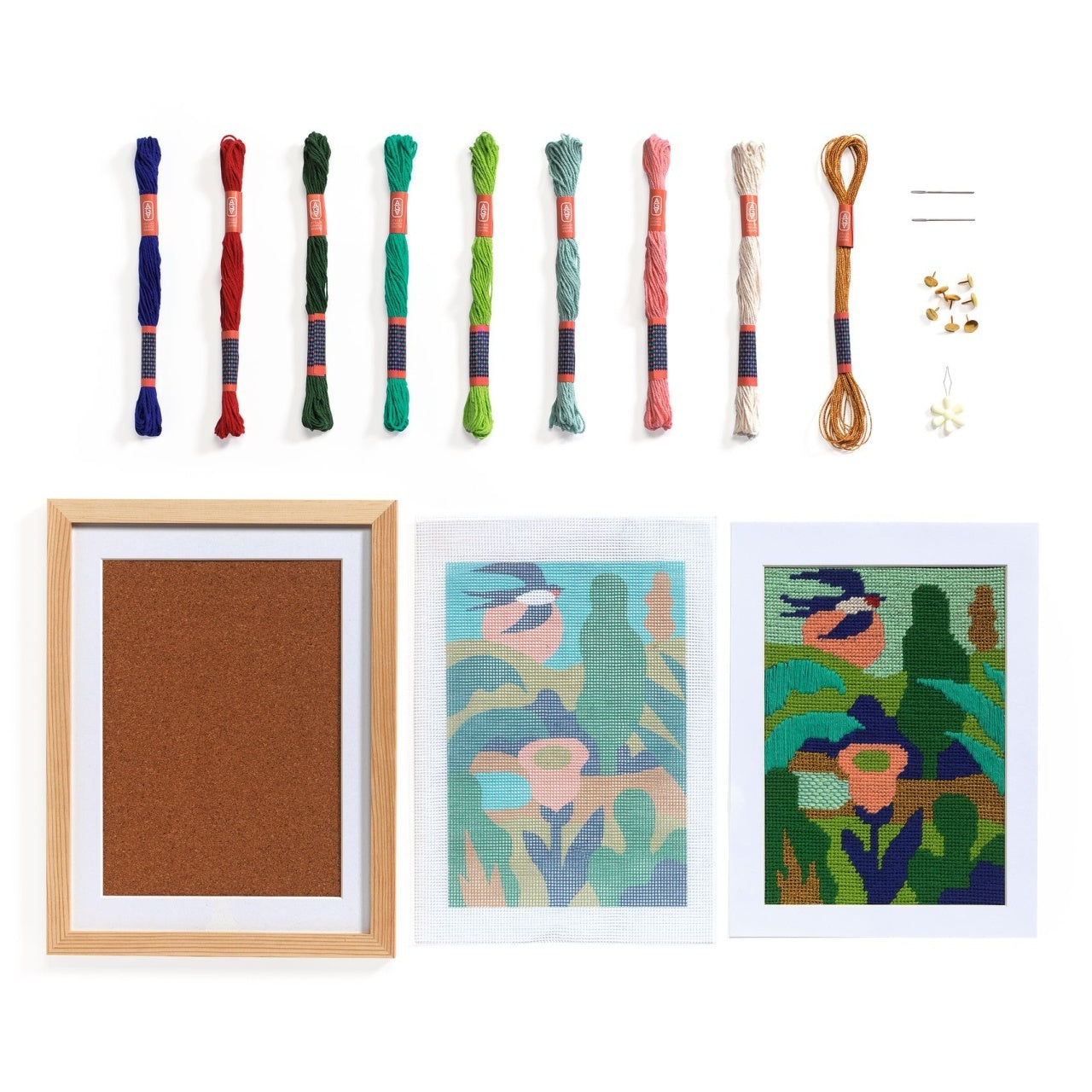Atelier creativ 65 pentru adulti Goblen si broderie, Djeco