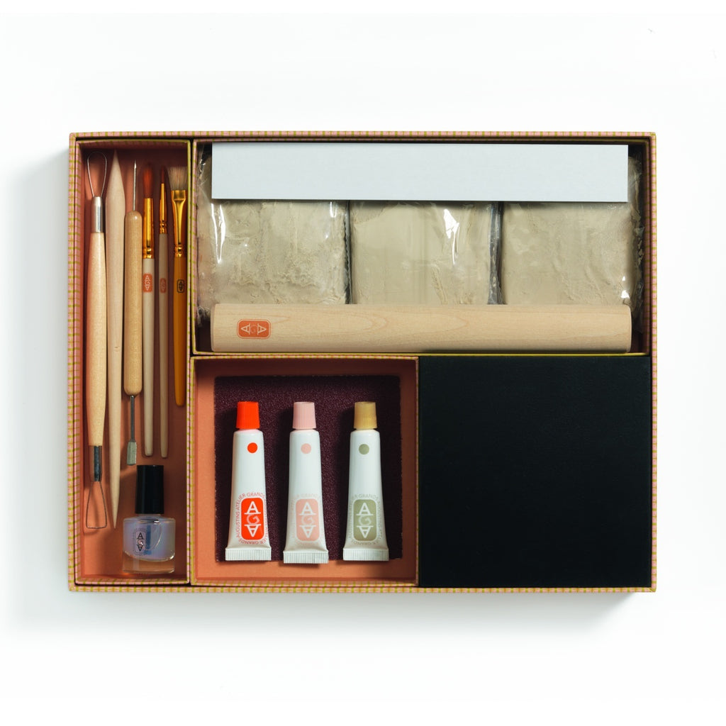 Atelier creativ 85 pentru adulti Modelaj in lut, Djeco
