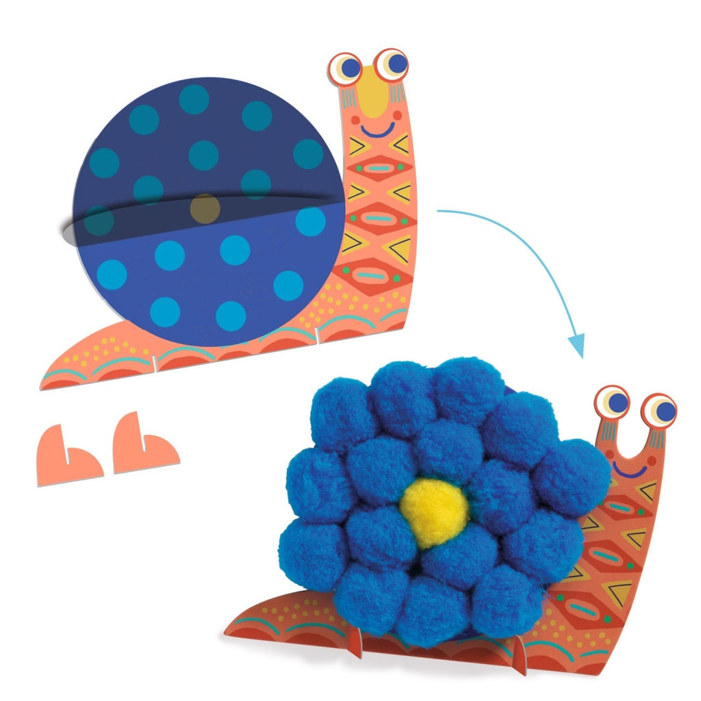 Atelier creativ Animale pufoase,Djeco