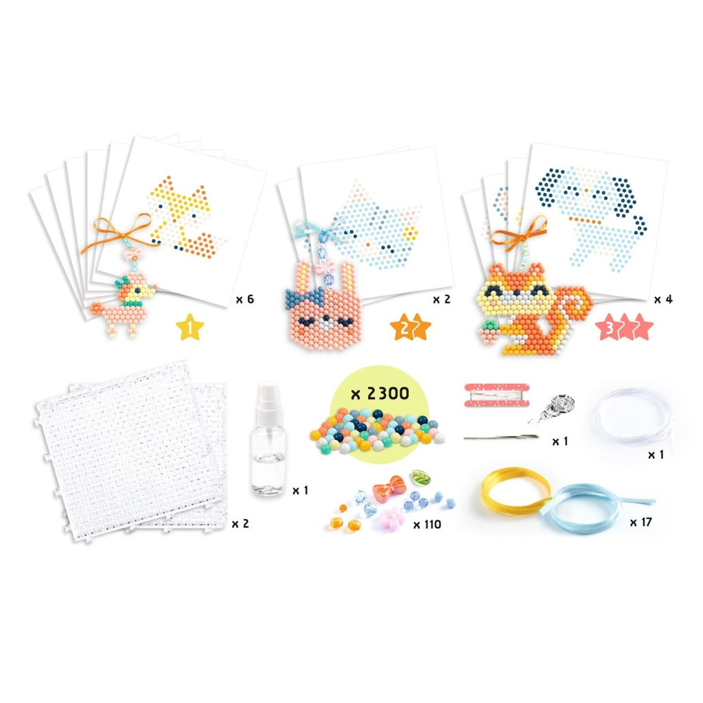 Atelier creativ cu margele Animalute norocoase, Djeco
